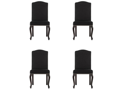 4x Design Polster Stuhl Garnitur Stühle Textil Sitz Komplett Set